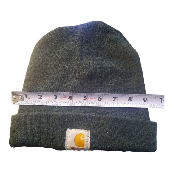 Carhartt Hat Beanie Dark Heather Green Unisex Made in USA Winter - Picture 8 of 9